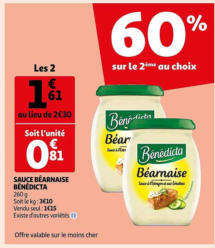 Sauce Béarnaise Bénédicta