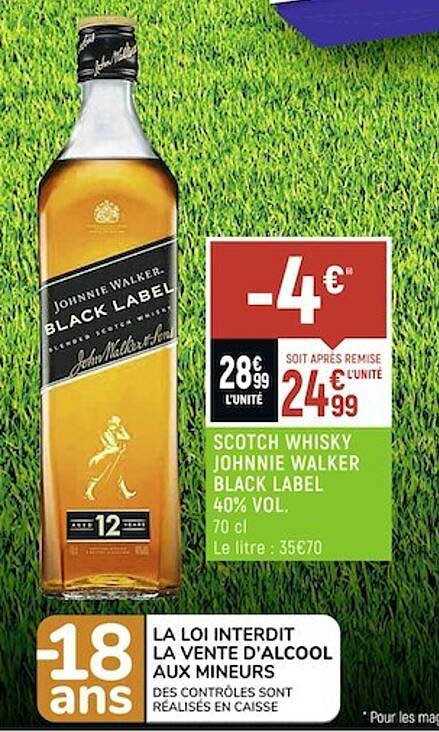 scotch whisky johnnie walker black label 40% vol.