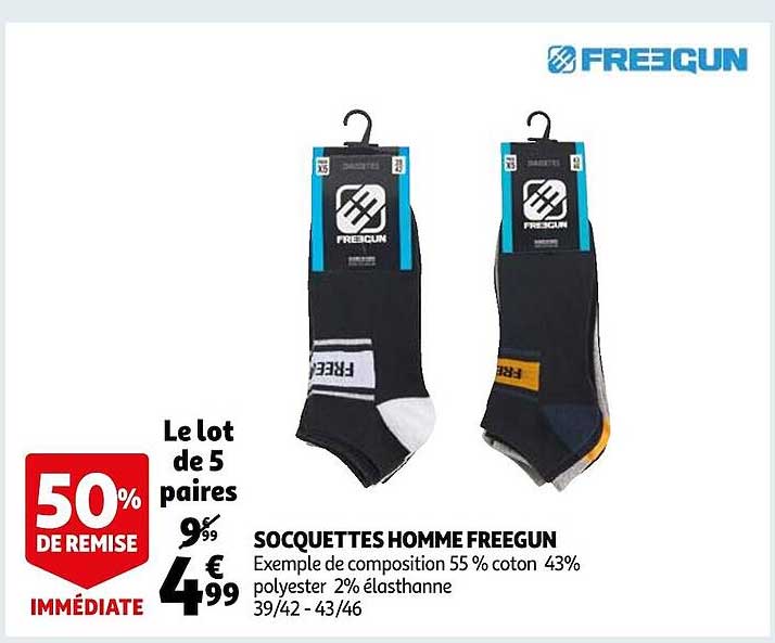 Socquettes Homme Freegun