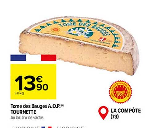 tome des bauges a.o.p. tournette