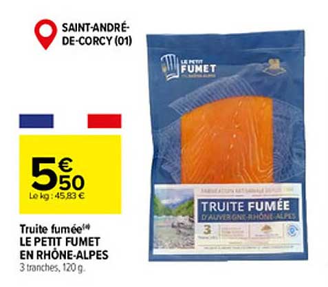 truite fumée le petit fumet en rhône-alpes