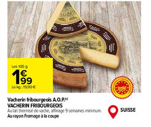 vacherin fribourgeois a.o.p. vacherin fribourgeois