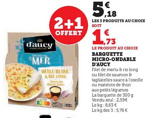 barquette micro-ondable d'aucy