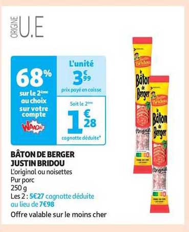 bâton de berger justin bridou