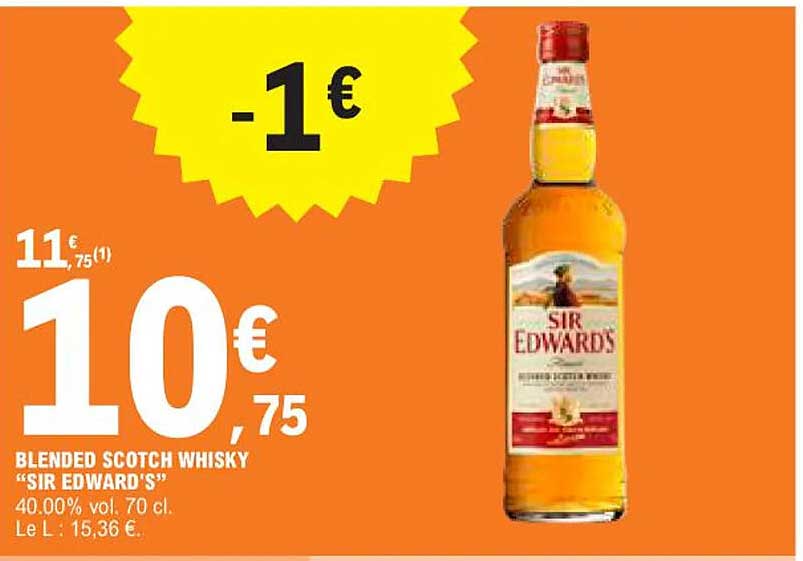 blended scotch whisky "sir edward's"