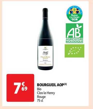 bourgueil aop bio clos la henry rouge