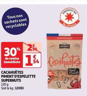 cacahuètes piment d'espelette supernuts
