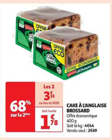 cake à l'anglaise brossard