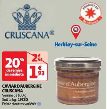 caviar d'aubergine cruscana