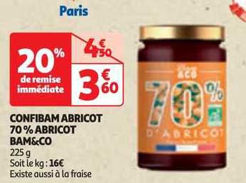 Confibam Abricot 70% Abricot Bam&co