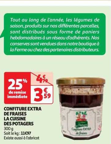 Confiture Extra De Fraises La Cuisine Des Potagers