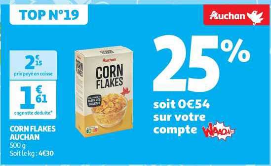 corn flakes auchan