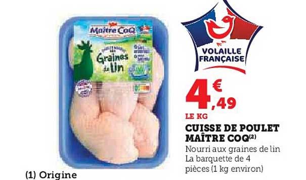 cuisse de poulet maître coq