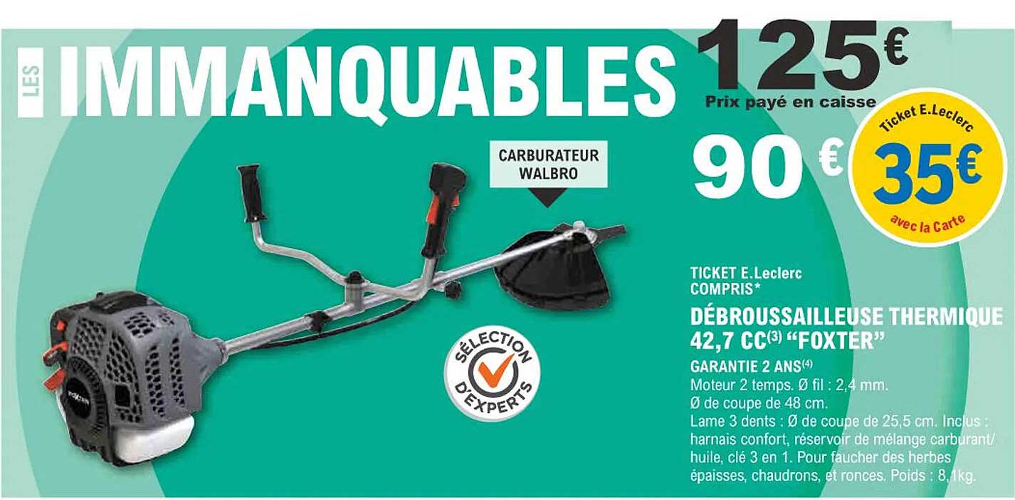 Débroussailleuse Thermique 42,7 Cc "foxter"