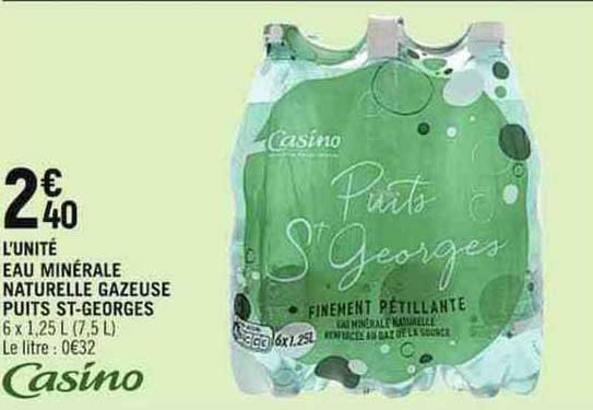 eau minérale naturelle gazeuse puits st-georges