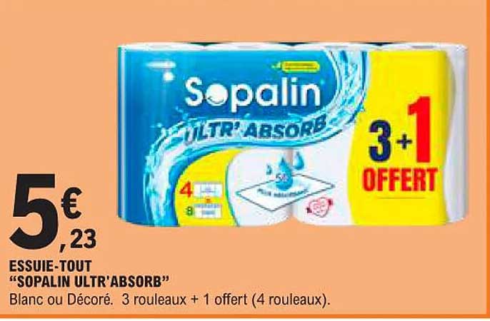 essuie-tout "sopalin ultr'absorb"