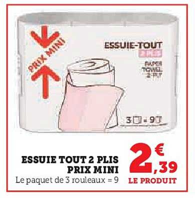 Essuie Tout 2 Plis Prix Mini