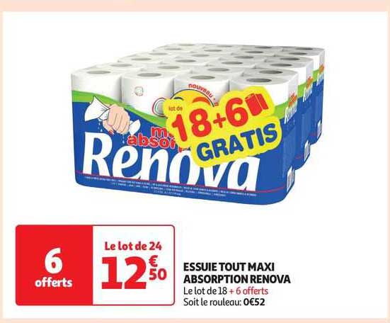 essuie tout maxi absorption renova