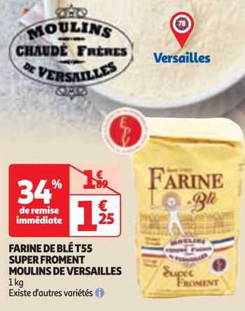 Farine De Blé T55 Super Froment Moulins De Vesailles