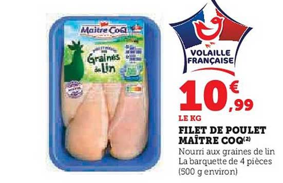 filet de poulet maître coq