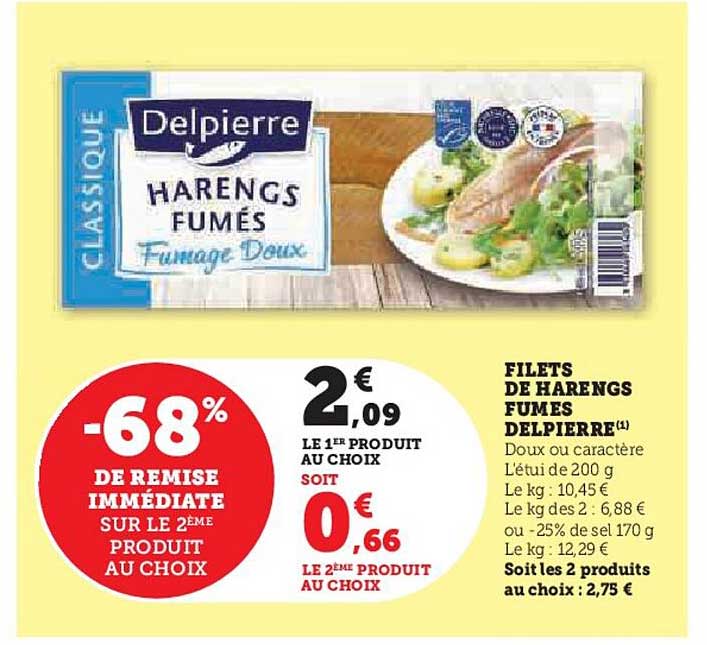 Filets De Harengs Fumés Delpierre
