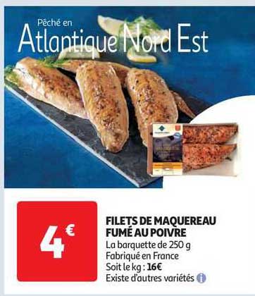 Filets De Maquereau Fumé Au Poivre