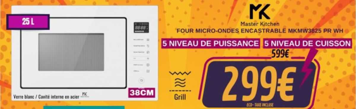 four micro-ondes encastrable master kitchen