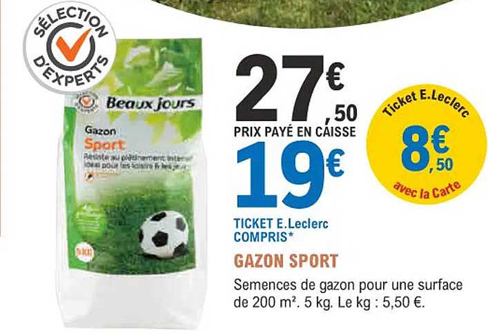 gazon sport beaux jours