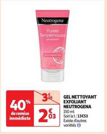 Gel Nettoyant Exfoliant Neutrogena