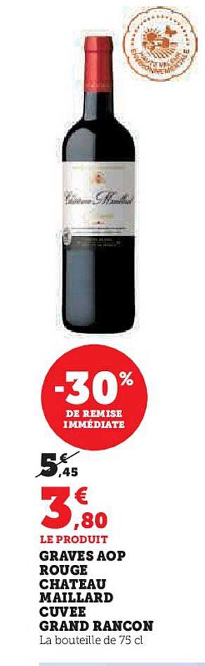 graves aop rouge château maillard cuvée grand rançon