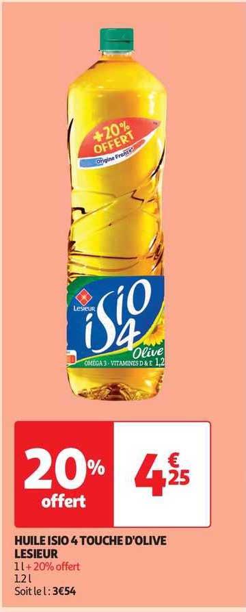 huile isio 4 touche d'olive lesieur