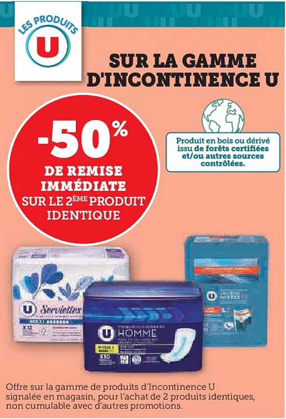 la gamme d'incontinence u