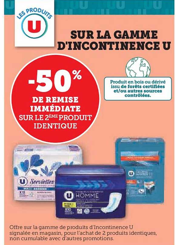 la gamme d'incontinence u