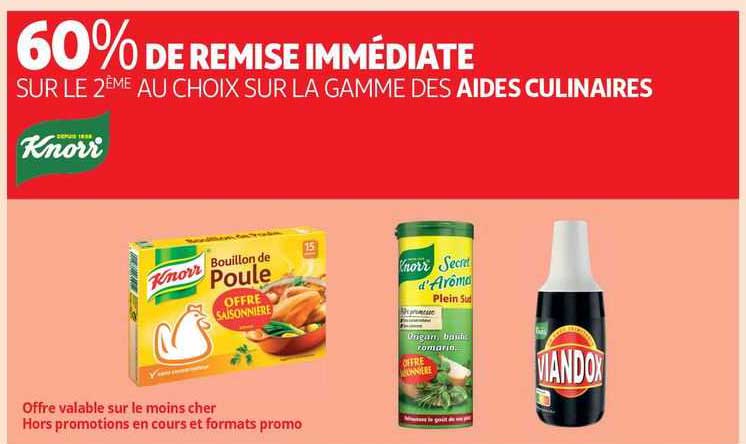 la gamme des aides culinaires knorr