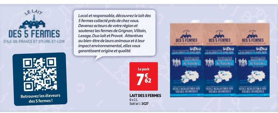 lait des 5 fermes