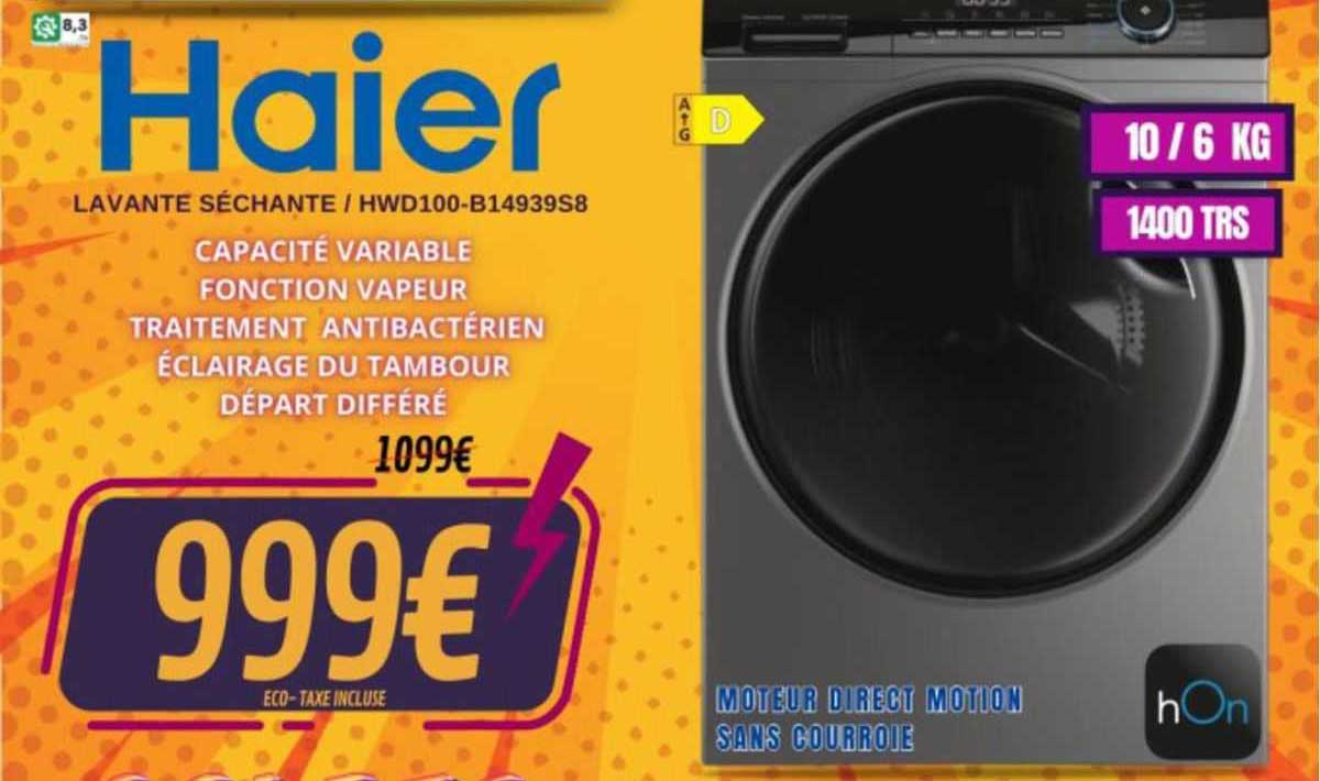 lavante séchante haier
