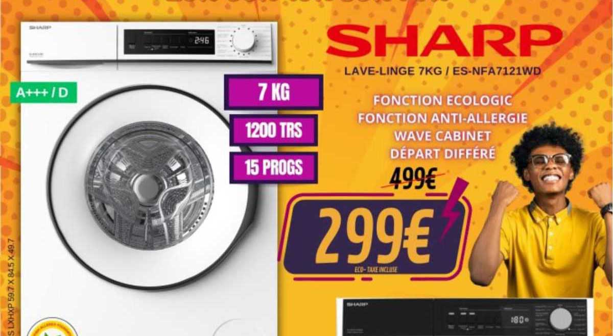 lave-linge 7 kg sharp