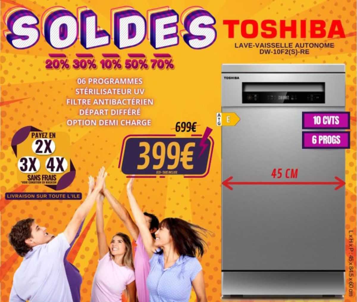 lave-vaisselle autonome Toshiba