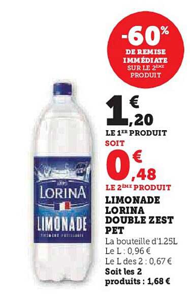 limonade lorina double zest pet