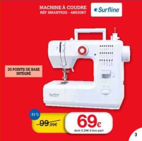 machine à coudre surfline