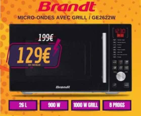 micro-ondes avec grill brandt