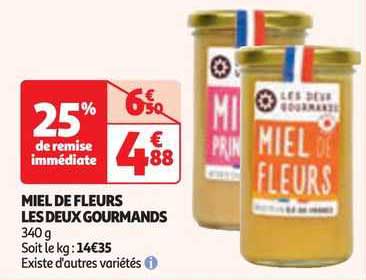 miel de fleurs les deux gourmands