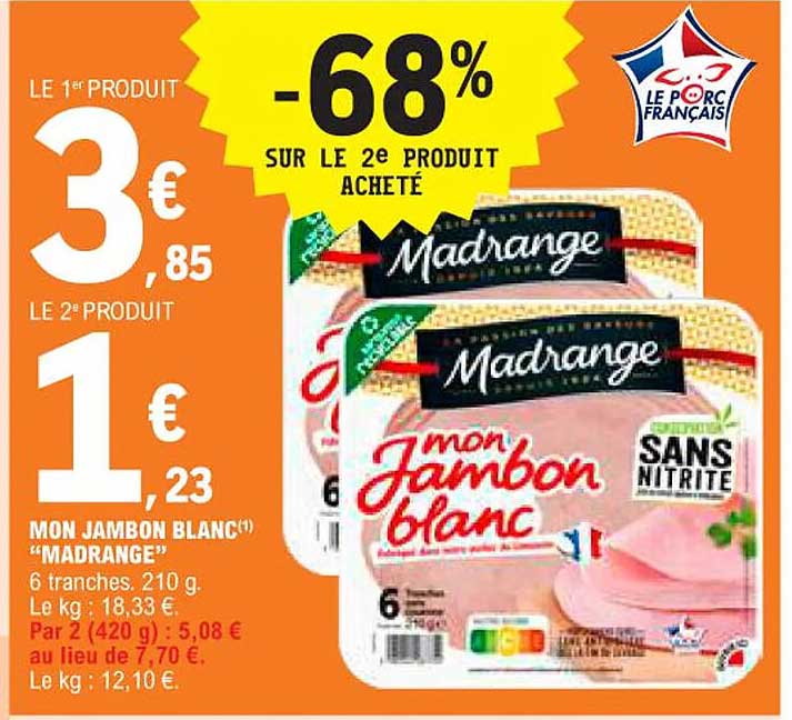mon jambon blanc "madrange"