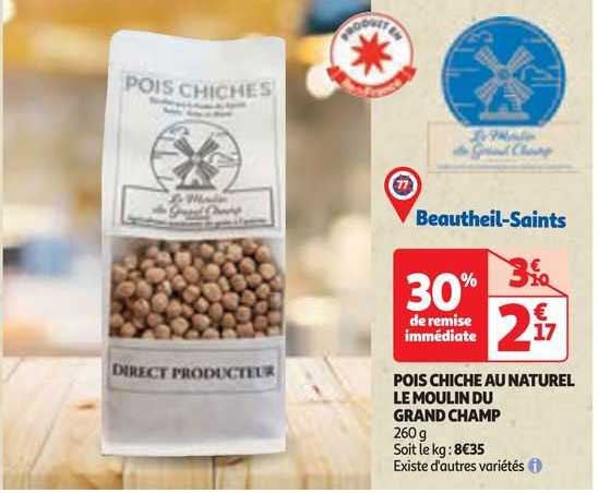 pois chiche au naturel le moulin du grand champ