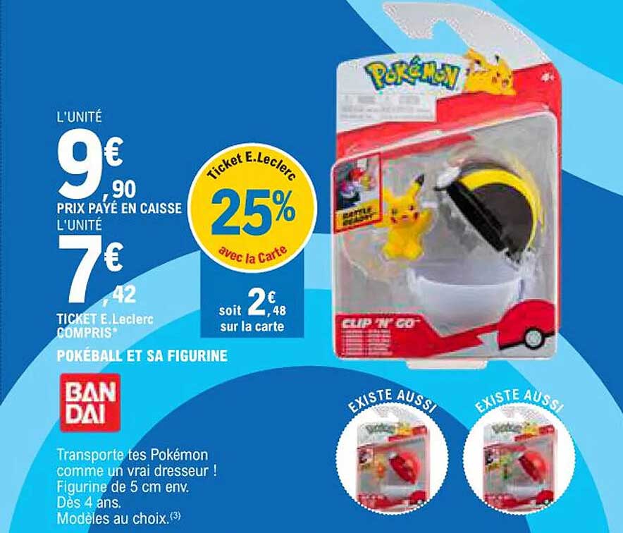 pokéball et sa figurine bandai