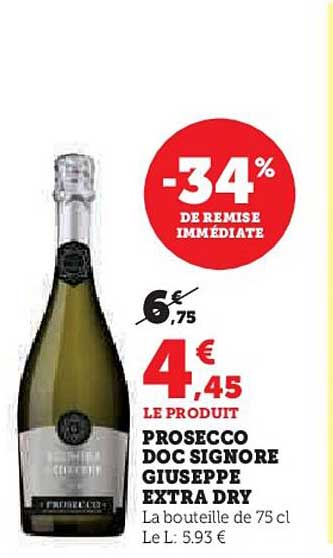 prosecco doc signore giuseppe extra dry