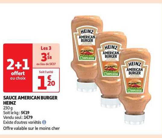 sauce american burger heinz