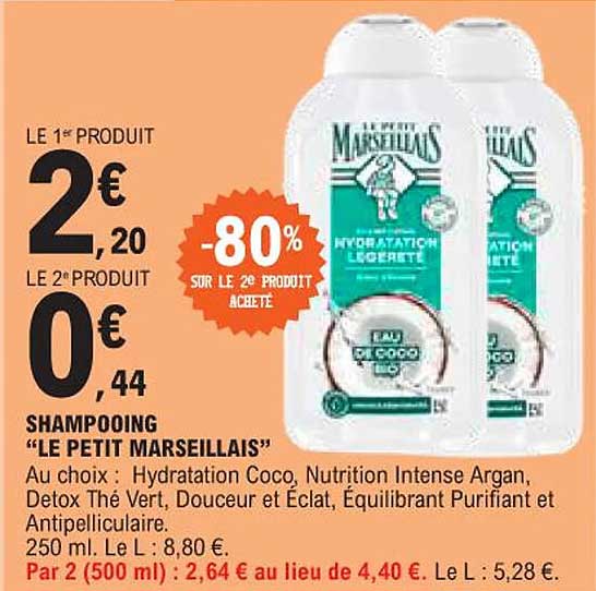 Shampooing "le Petit Marseillais"