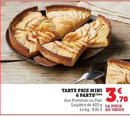 tarte prix mini 6 parts
