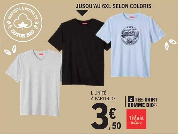 tee-shirt homme bio tissaia basics